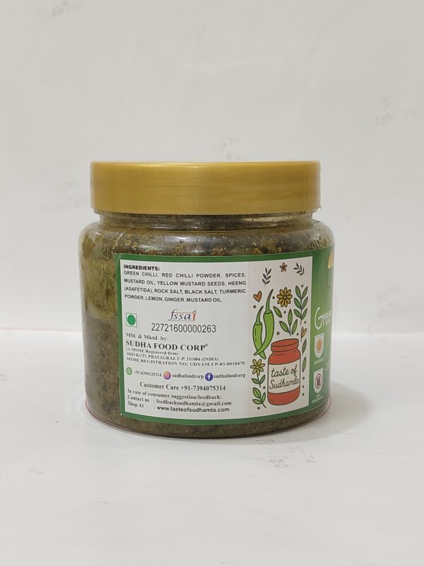IndianHomemade hari mirch achar